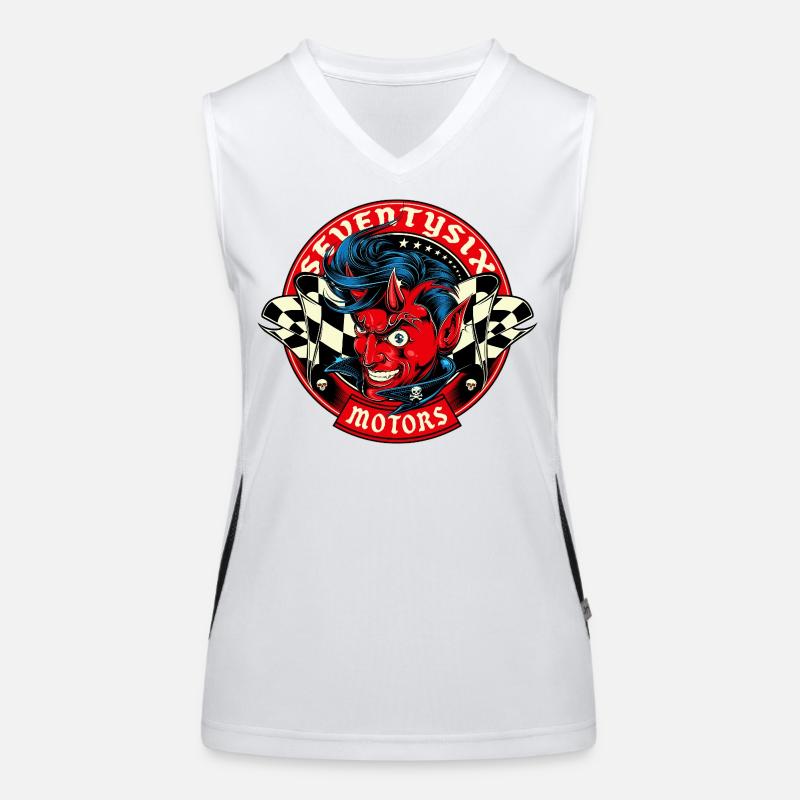 Lucky Devil Funktionelles Kontrast-Tank Top für Frauen