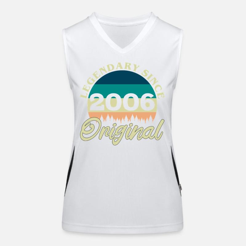 2006 Vintage Retro Original Geburtstagsgeschenk Funktionelles Kontrast-Tank Top für Frauen