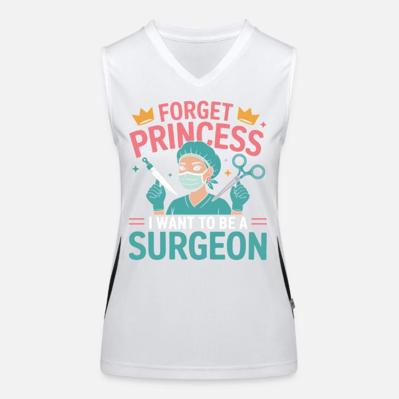 Ich will Chirurgin werden Funktionelles Kontrast-Tank Top für Frauen