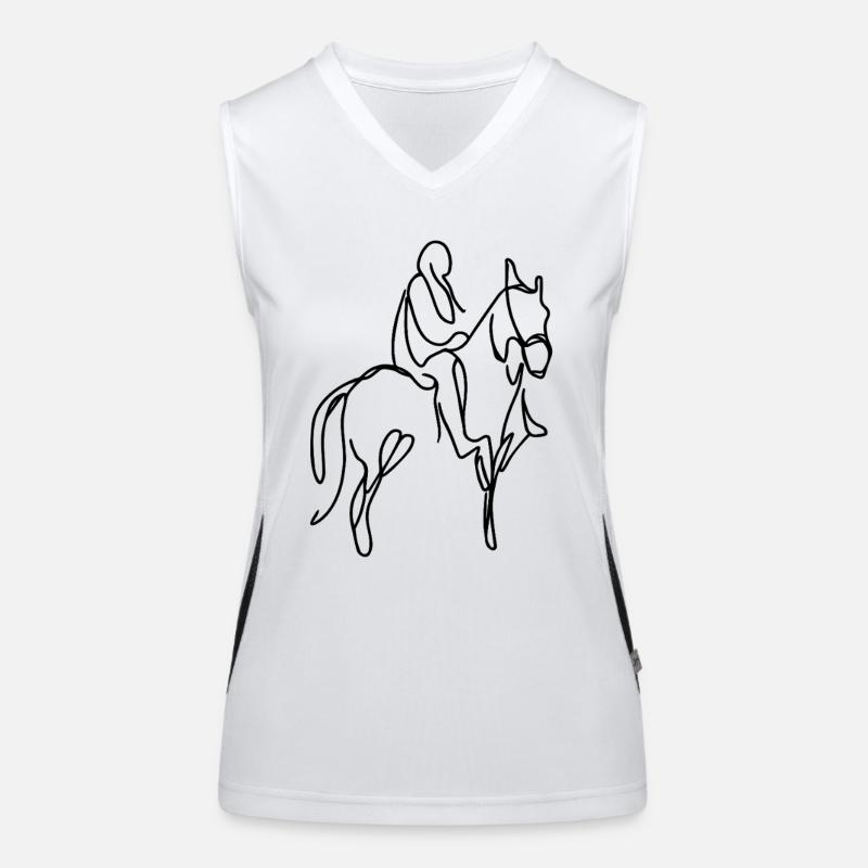 Tab Drawing Women's Functional Contrast Tank Top
