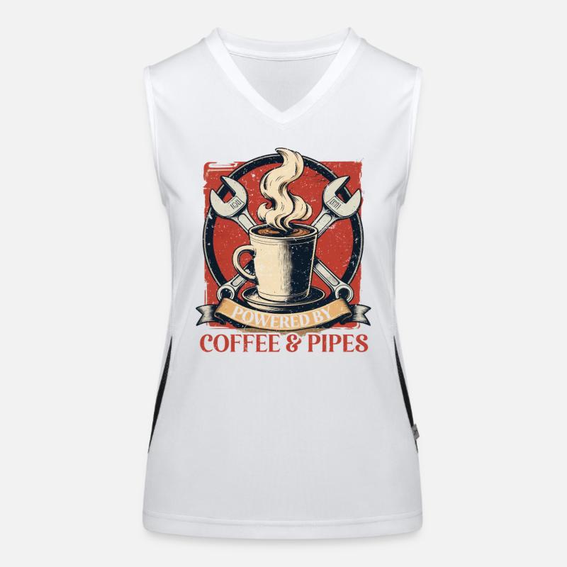 Pipelayers Powered By Coffee & Pipes Women's Functional Contrast Tank Top