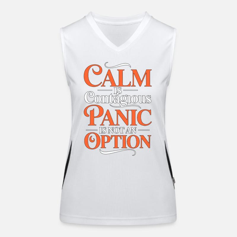 ICU Nurse Calm Is Contagious Panic Trauma Response Funktionelles Kontrast-Tank Top für Frauen