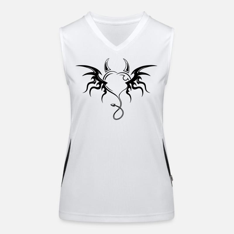 coeur de diable  Débardeur respirant contrasté Femme