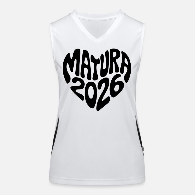 Matura 2026 Herz Form Funktionelles Kontrast-Tank Top für Frauen