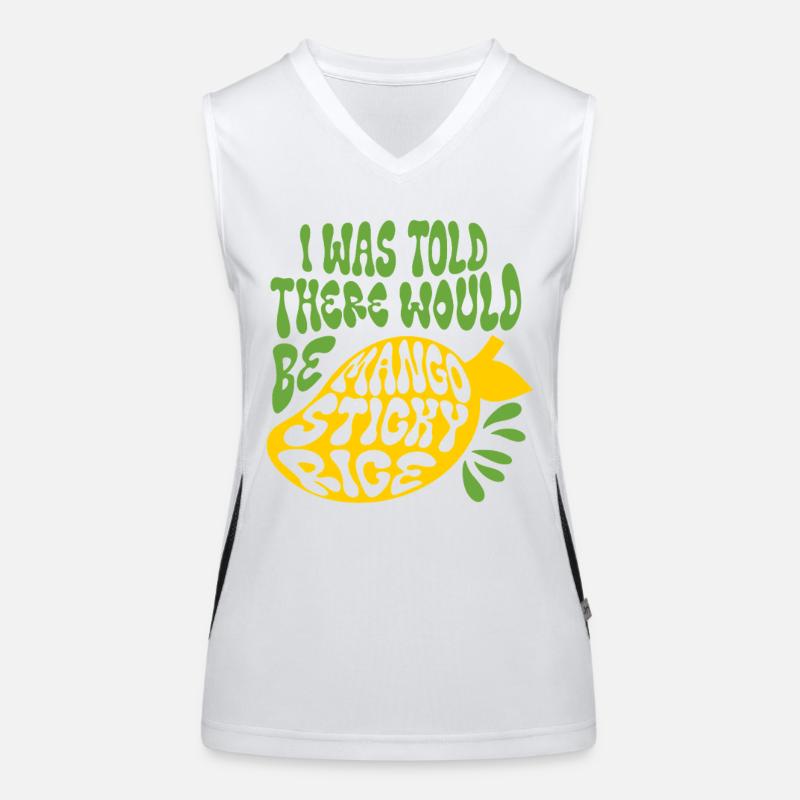 Mango Sticky Reis Funktionelles Kontrast-Tank Top für Frauen