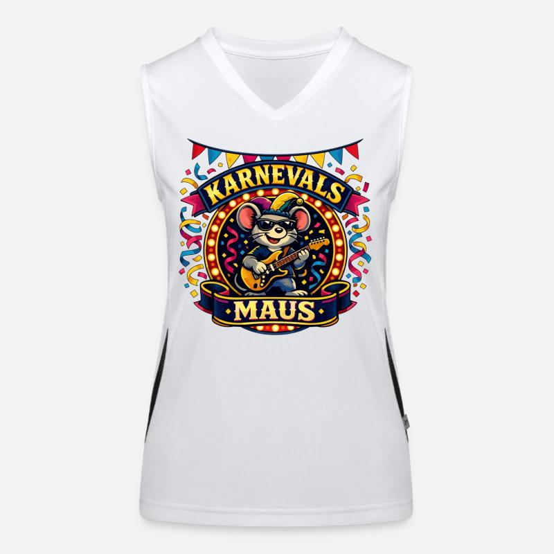 Carnival Mouse Skirt Cologne Alaaf Gift Women's Functional Contrast Tank Top