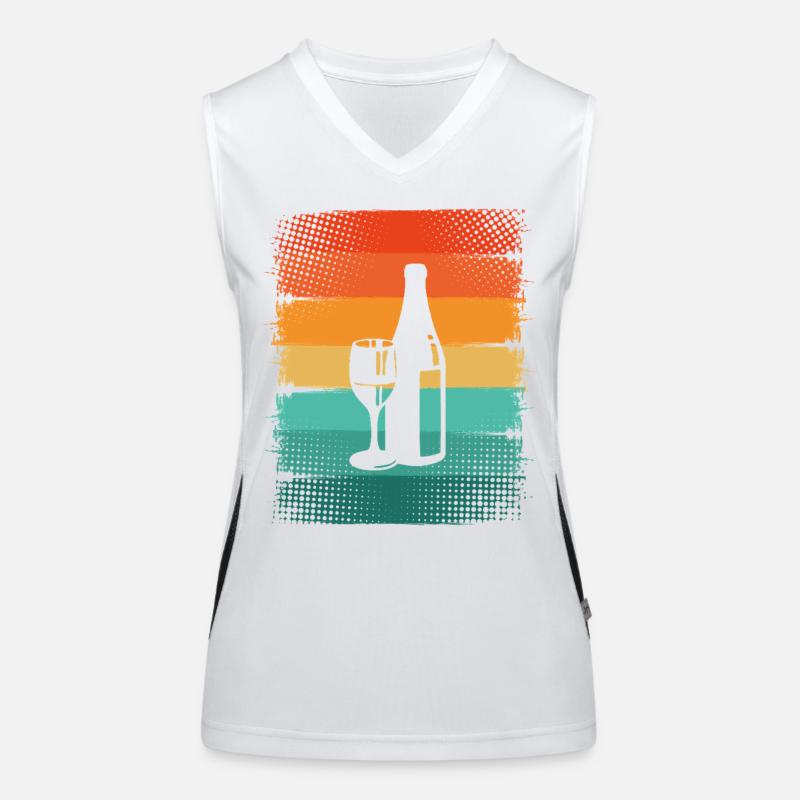 Wine Women's Functional Contrast Tank Top