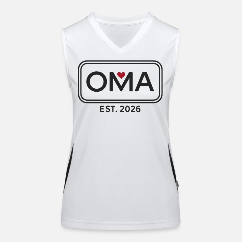 OMA EST. 2026 Stolze Großmutter Ankündigung Funktionelles Kontrast-Tank Top für Frauen