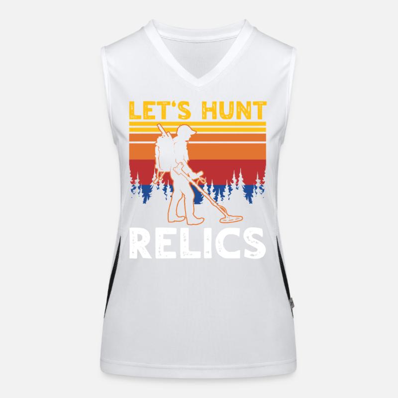 Reliktesucher Sondeln Funktionelles Kontrast-Tank Top für Frauen