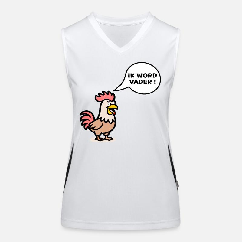 Ich werde Vater Funktionelles Kontrast-Tank Top für Frauen
