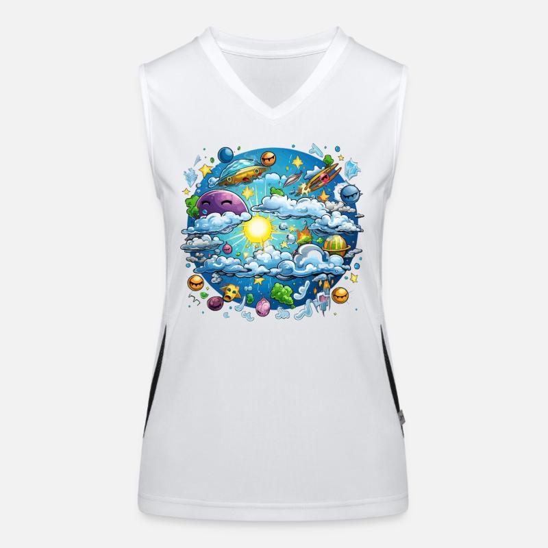 Cloud Cosmos Fantasy World Women's Functional Contrast Tank Top