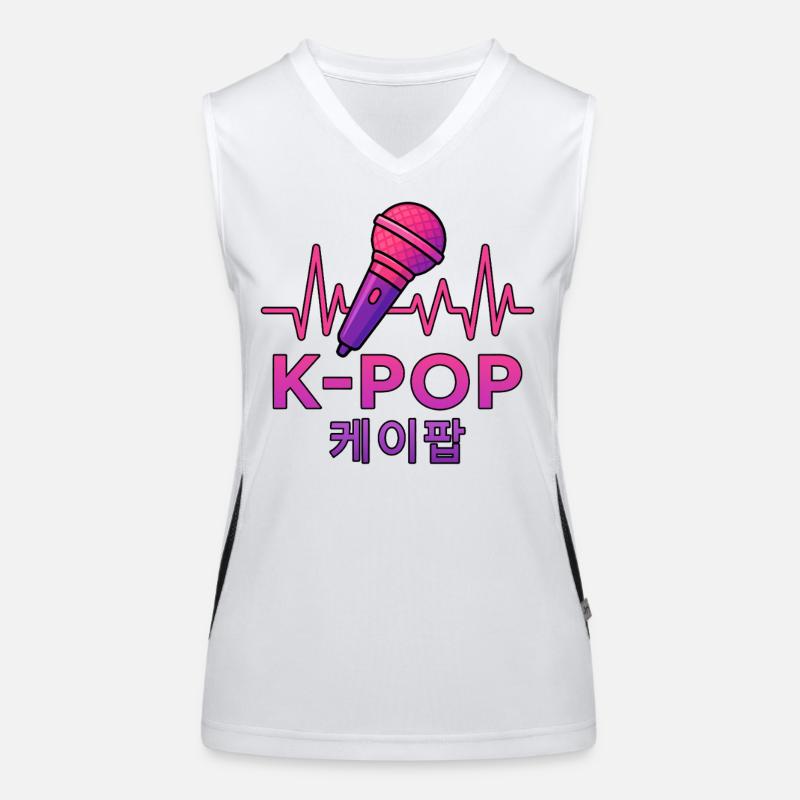 K Pop Coréen Débardeur respirant contrasté Femme