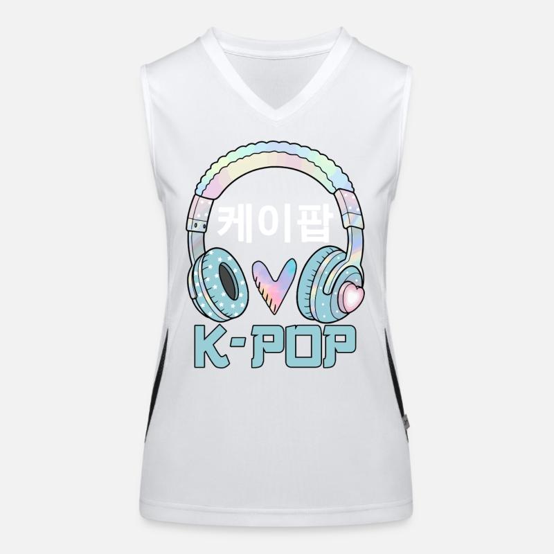 K Pop 케이팝 Débardeur respirant contrasté Femme