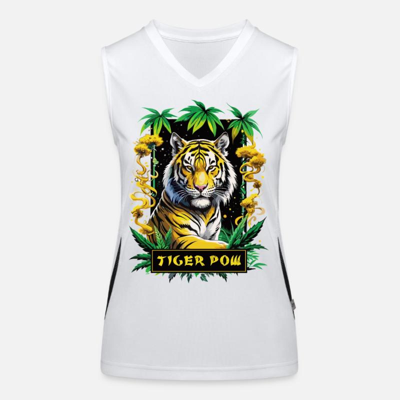 Tiger Pow Débardeur respirant contrasté Femme