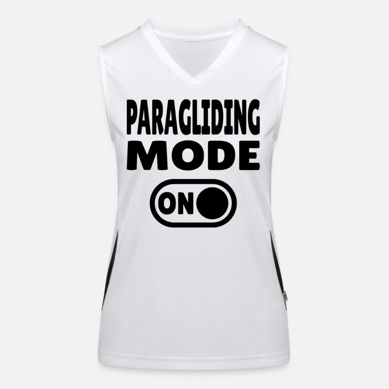 Paragliding Mode ON – Gleitschirmfreiheit Funktionelles Kontrast-Tank Top für Frauen