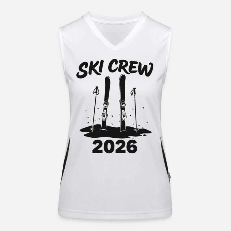 SKI CREW Tenue de vacances d’hiver et après-ski Débardeur respirant contrasté Femme