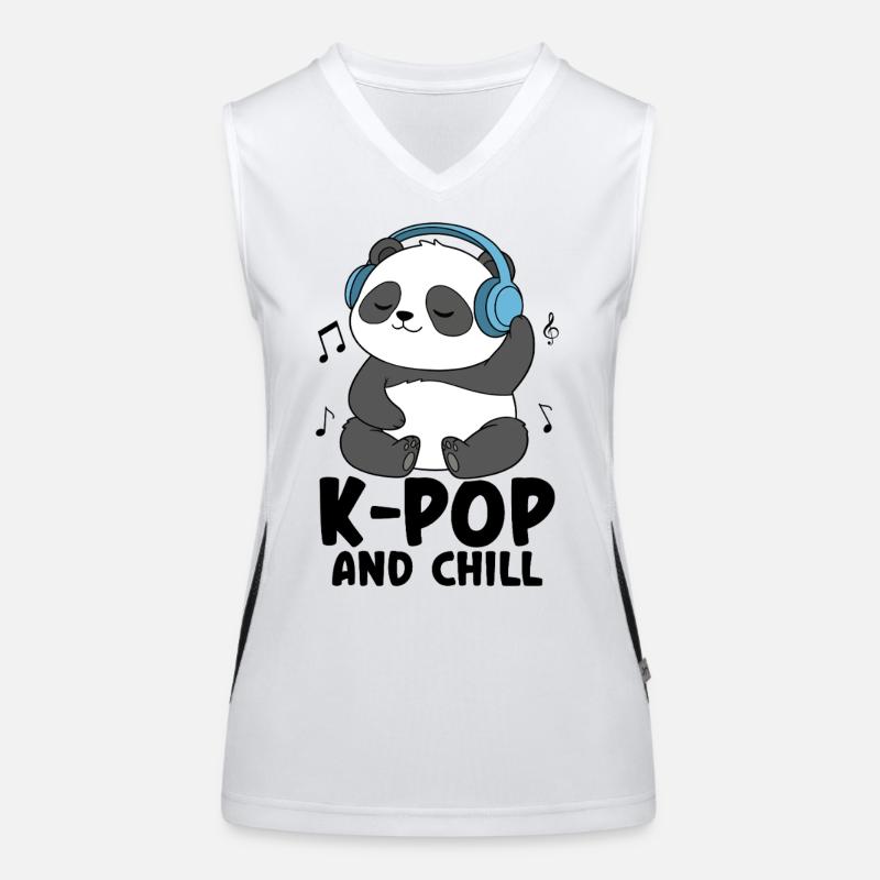 K-Pop And Chill Women's Functional Contrast Tank Top