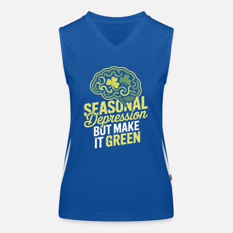 St Patrick's Day Women's Functional Contrast Tank Top