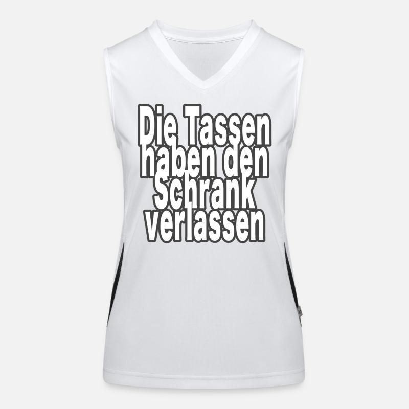 The cups have left the cupboard! Women's Functional Contrast Tank Top