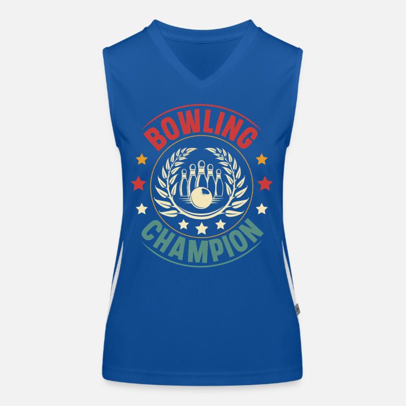 Bowling Funktionelles Kontrast-Tank Top für Frauen