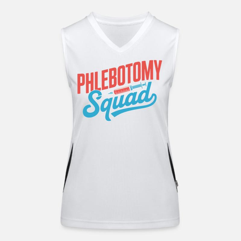 Phlebotomy Squad Funktionelles Kontrast-Tank Top für Frauen