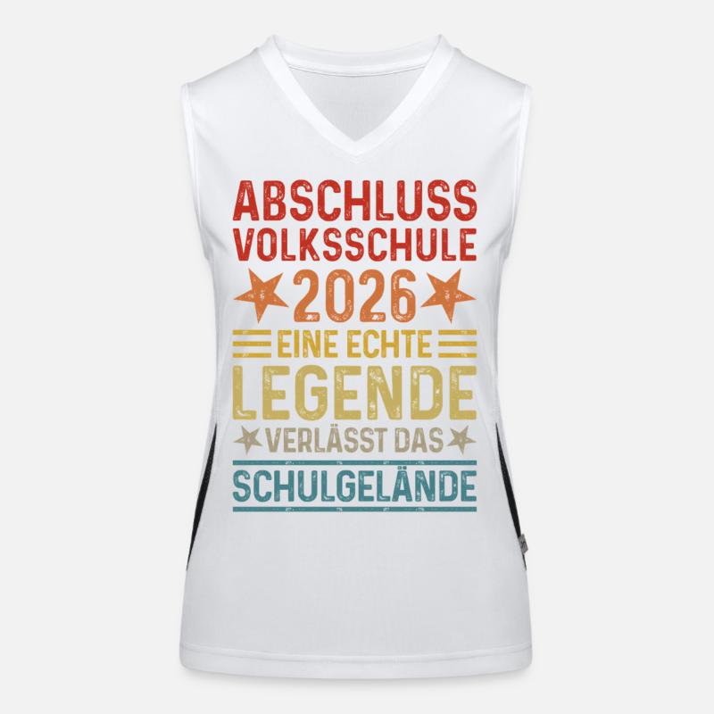 Abschuss 2026 Volksschule  Funktionelles Kontrast-Tank Top für Frauen