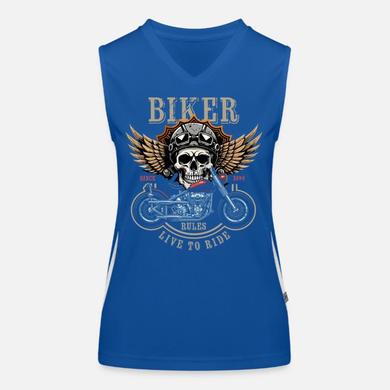 Biker Rules - Since 1994 - Live to Ride Funktionelles Kontrast-Tank Top für Frauen