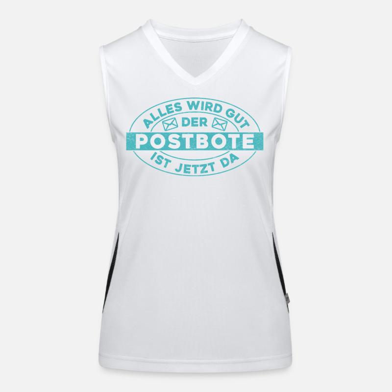 Postboten ALLES WIRD OUT DER POSTBOTE IST JETZT DA Funktionelles Kontrast-Tank Top für Frauen