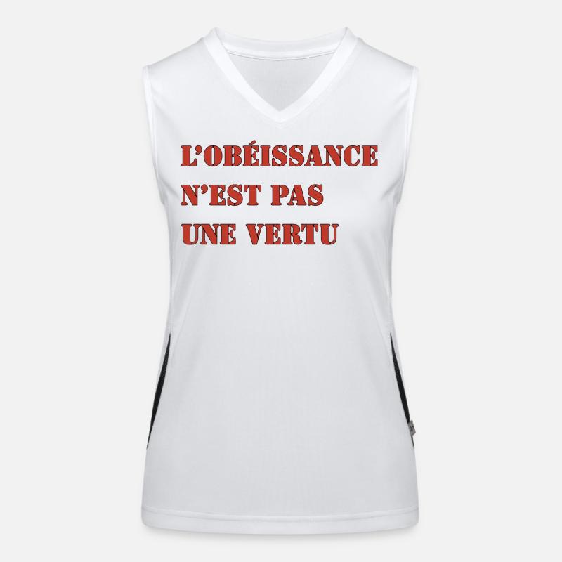 OBEDIENCE IS NOT A VIRTUE Women's Functional Contrast Tank Top