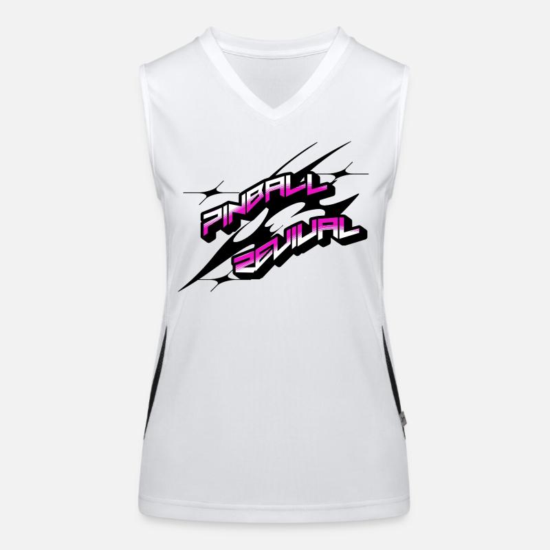 Renaissance du flipper Neon Rétro Débardeur respirant contrasté Femme