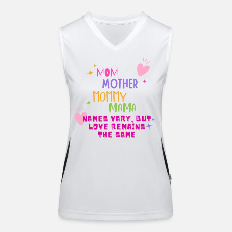Süße Mama-Namen Vary Love Remains Muttertagsgeschenk Funktionelles Kontrast-Tank Top für Frauen