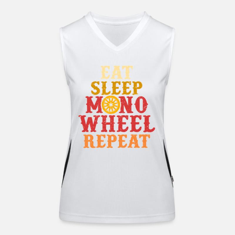 Monowheel Monocyclist Funktionelles Kontrast-Tank Top für Frauen