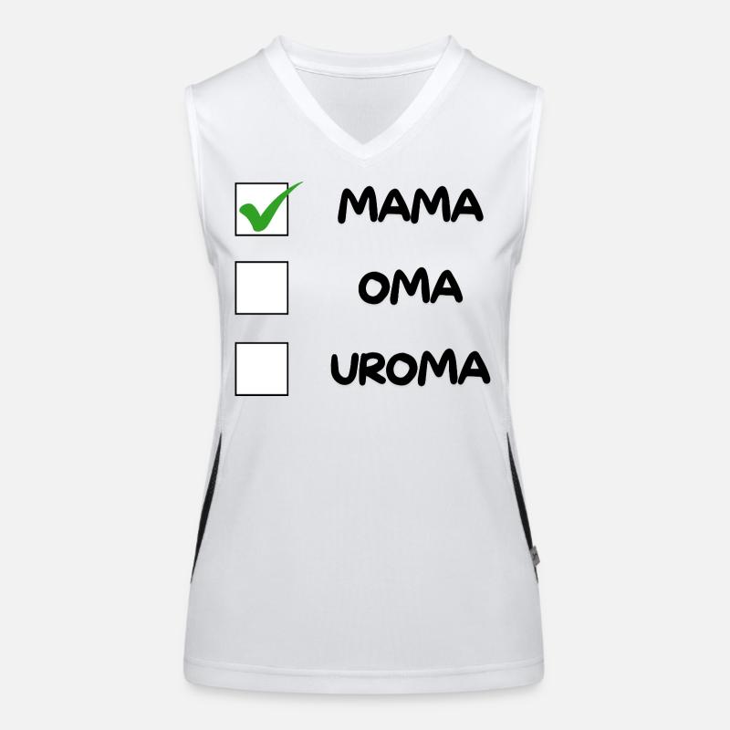 MAMA Checkliste Funktionelles Kontrast-Tank Top für Frauen