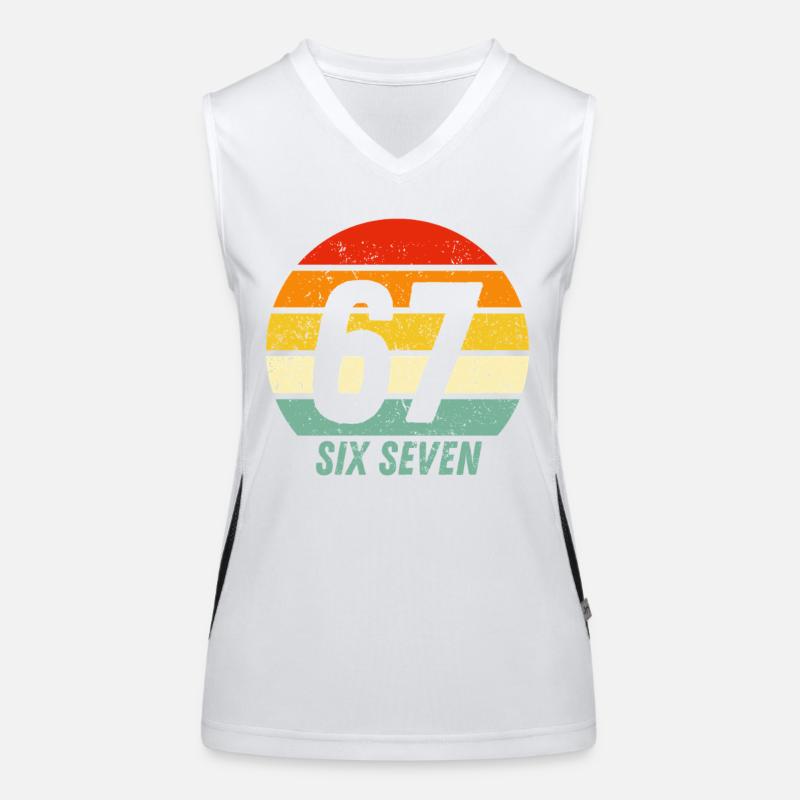 67 Six Sept Débardeur respirant contrasté Femme