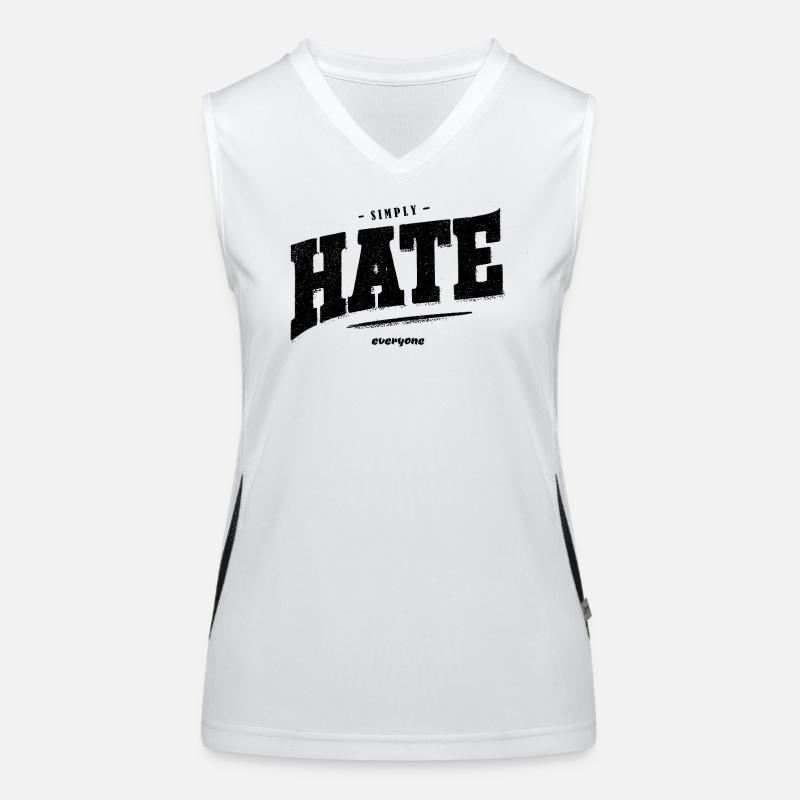 SImply hate everyone Funktionelles Kontrast-Tank Top für Frauen