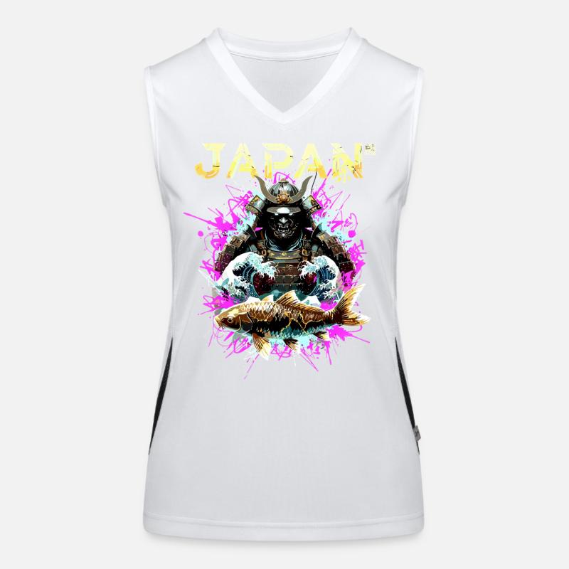 Cyber Samurai – Japan Krieger Funktionelles Kontrast-Tank Top für Frauen