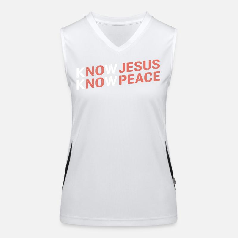 Know Jesus Know Peace Gradient Funktionelles Kontrast-Tank Top für Frauen