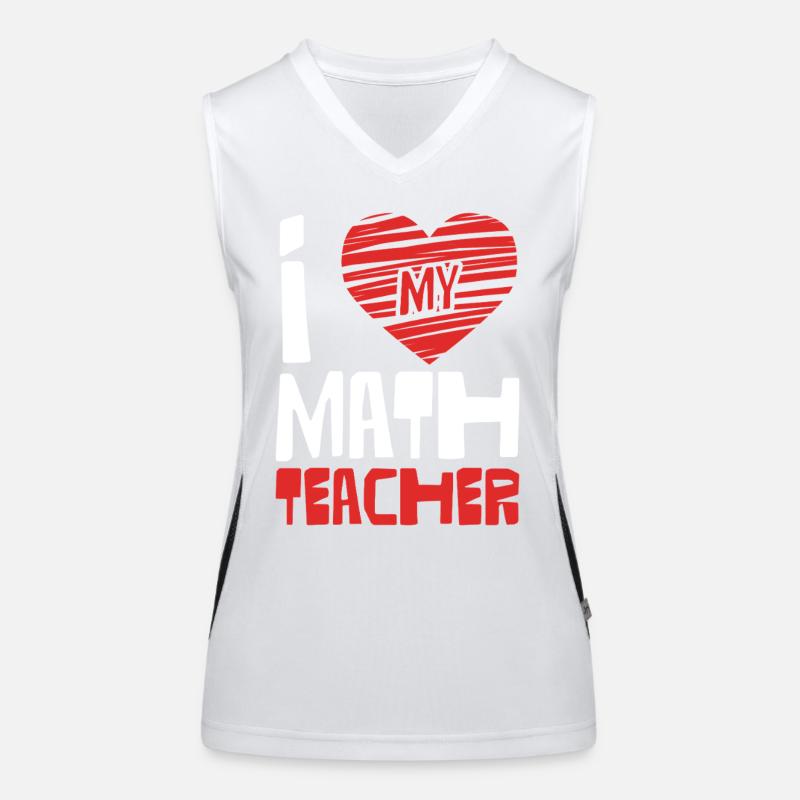 I love math teachers Women's Functional Contrast Tank Top