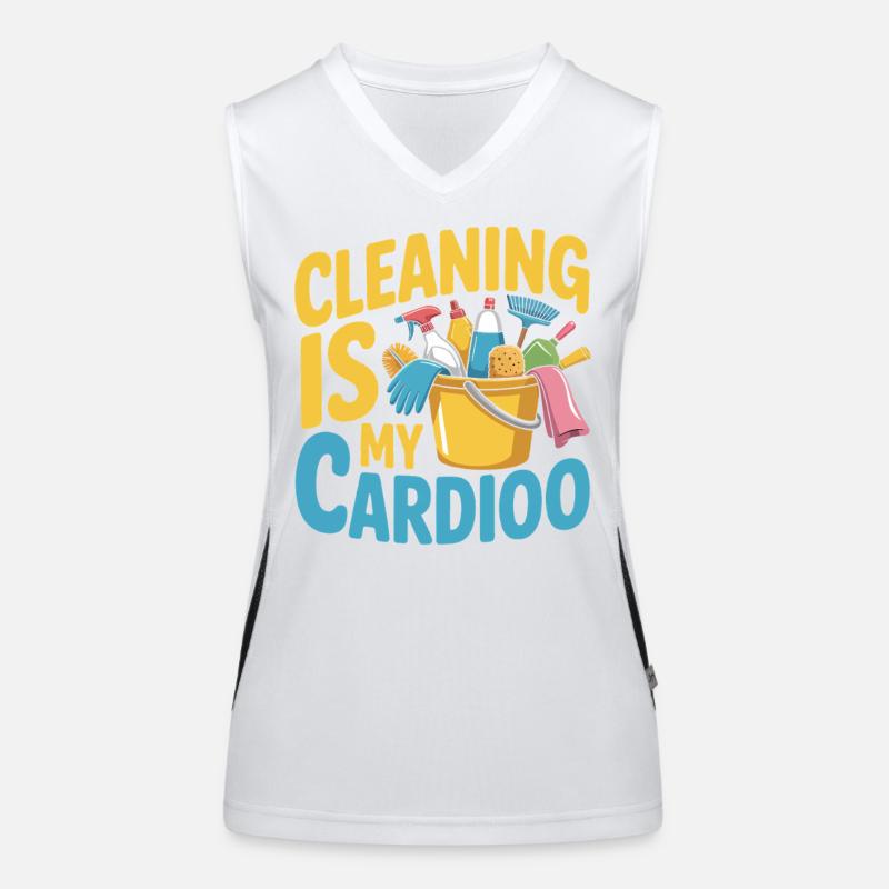 Cleaning cardio cleansing training Women's Functional Contrast Tank Top