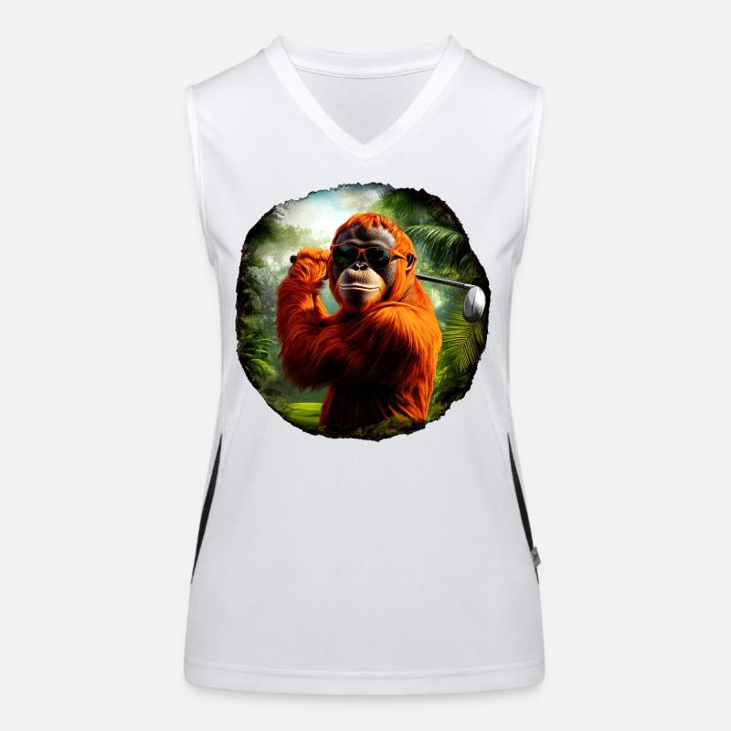 Golfe des orangs-outans / Singe Débardeur respirant contrasté Femme