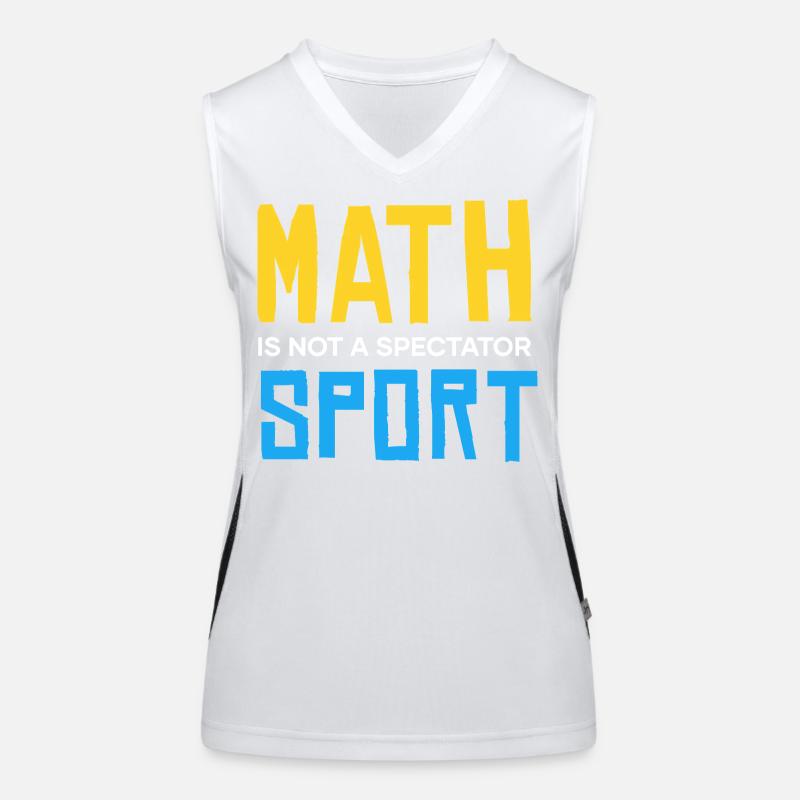 Les maths ne sont pas un sport à regarder Débardeur respirant contrasté Femme