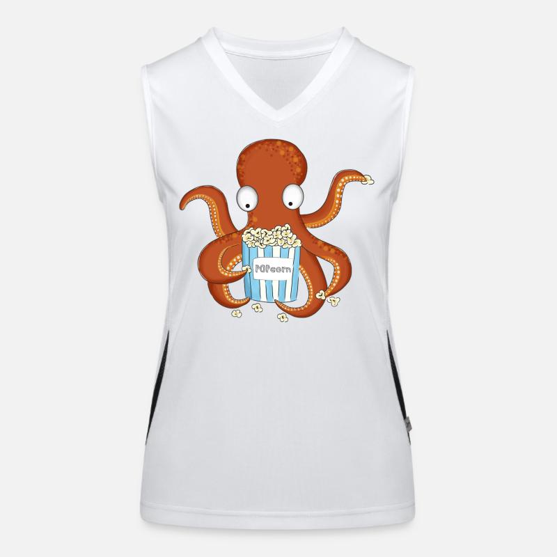 Popcorn Octopus Débardeur respirant contrasté Femme