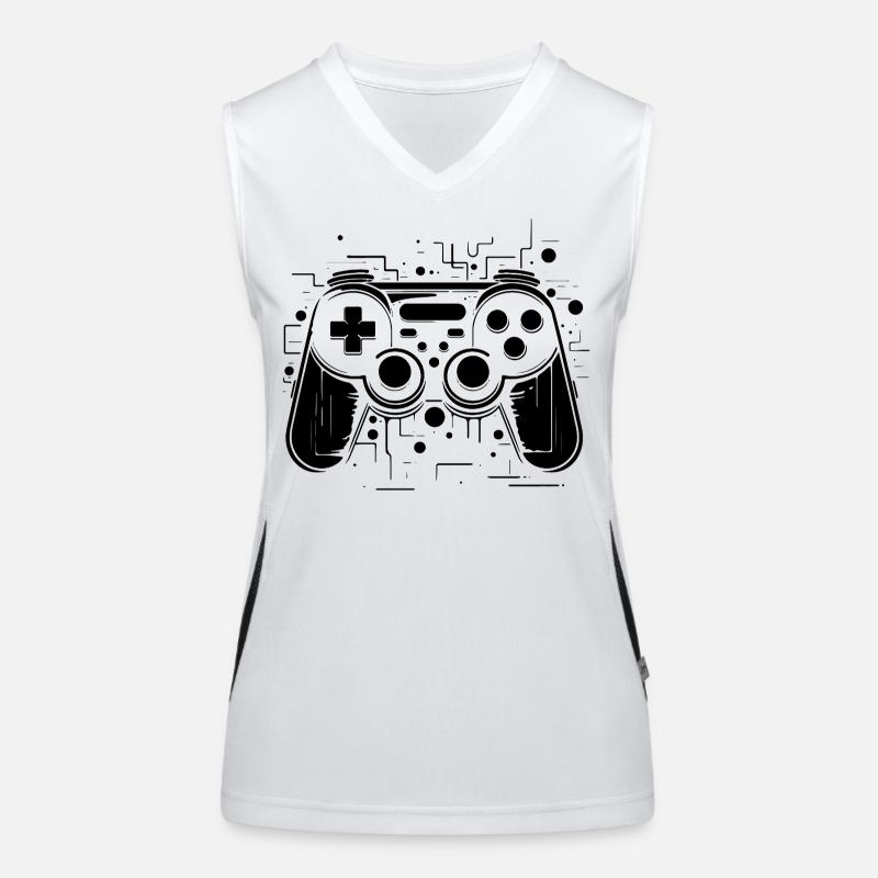 Spiel Controller Funktionelles Kontrast-Tank Top für Frauen