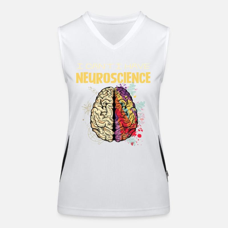 Neuroscience Gehirnfarben Design Funktionelles Kontrast-Tank Top für Frauen