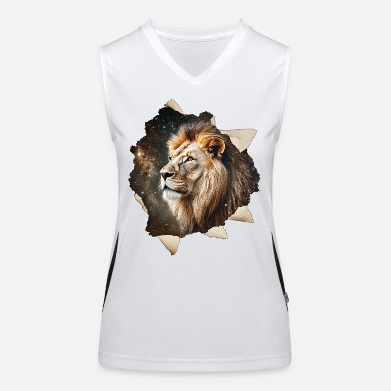 Löwe Funktionelles Kontrast-Tank Top für Frauen
