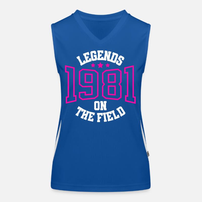 Légendes 1981 sur le terrain Débardeur respirant contrasté Femme