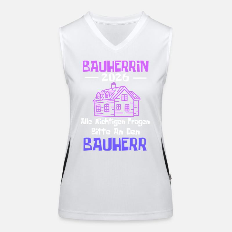 Maison de rêve constructeur 2026 Débardeur respirant contrasté Femme