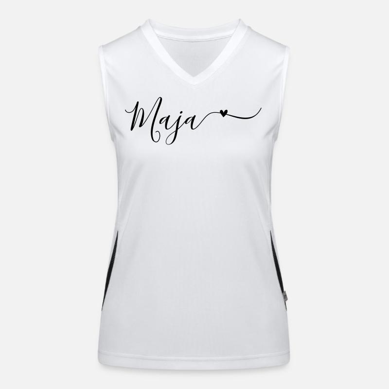 Maja Name First Name Decorative Women's Functional Contrast Tank Top