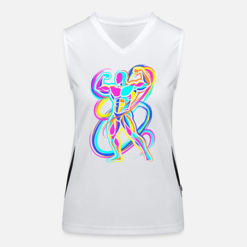 Bodybuilder Funktionelles Kontrast-Tank Top für Frauen