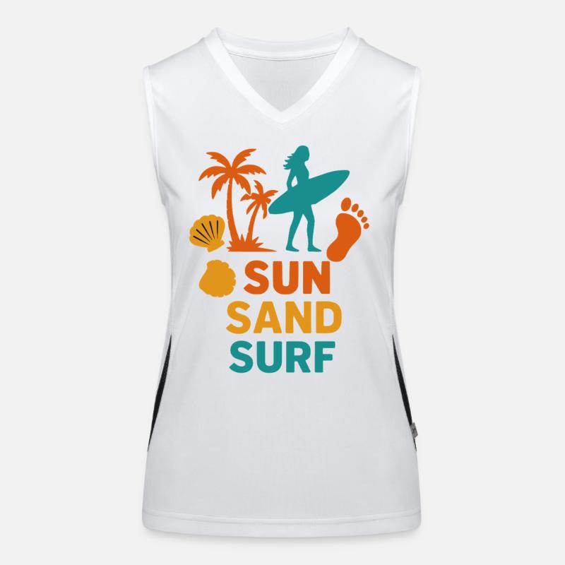 Sun Sand Surf | Chemise de plage Surfer Débardeur respirant contrasté Femme